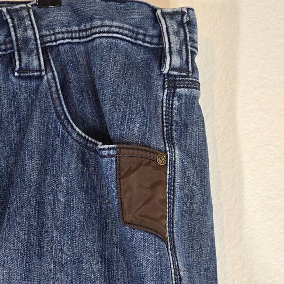 American Worker Denim Jeans Men Size 42 x 30 Cargo Style Medium Wash Casual - Picture 4 of 14